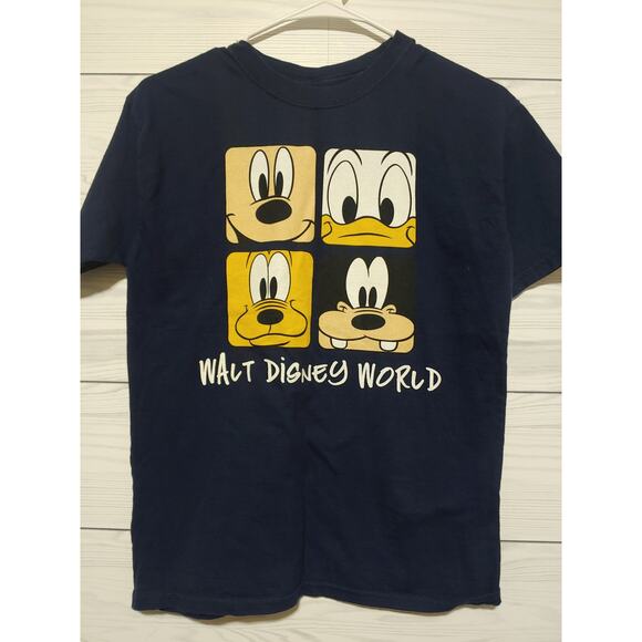 Youth Disney World Mickey, Donald, Pluto, Goofy tee sz L - Picture 1 of 2